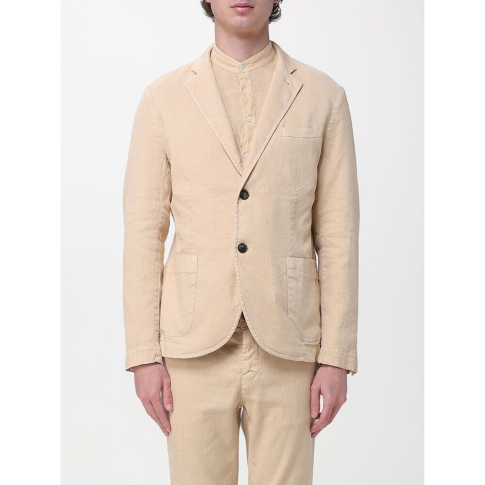 Mason's Men Mason's Single Breasted Cotton And Linen Blazer